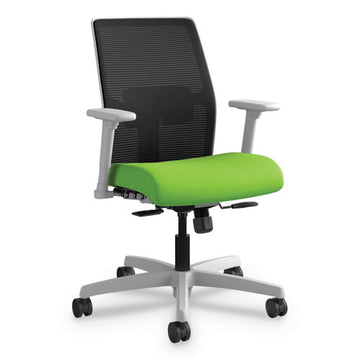 HON® Ignition Series Mesh Mid-back Work Chair, Supports Up To 300 Lb, 17" To 22" Seat Height, Peacock Seat, Black Back-base freeshipping - TVN Wholesale